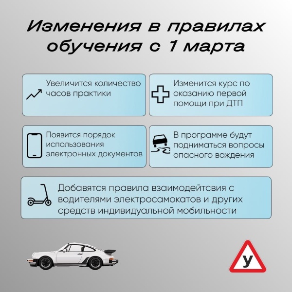 Изменения в обучении и экзамене в ГАИ Автокласс Липецк